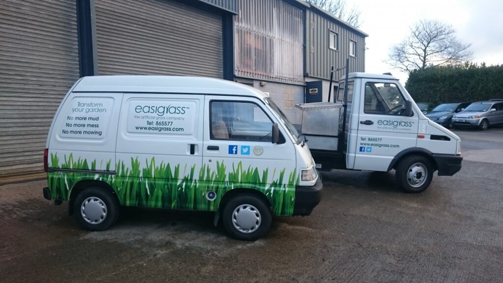 Easigrass mini van Jersey fleet