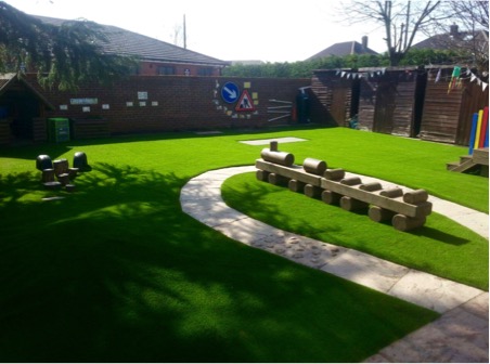 Northfields artificial grass installation at school