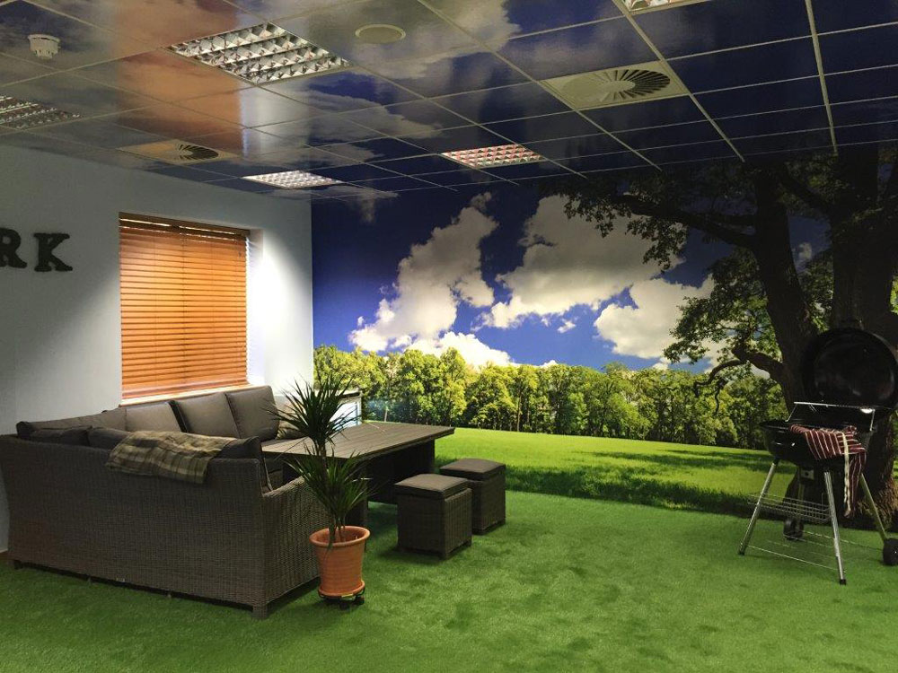 Artificial grass at anglian waters