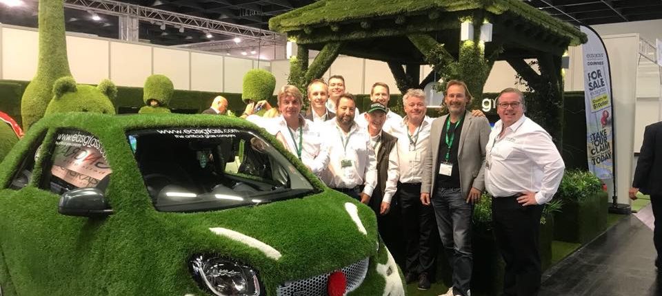 Easigrass team photo at display in Germany