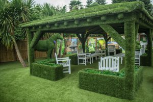 artificial grass gazebo