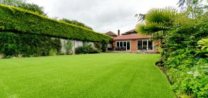 low maintenance artificial grass garden