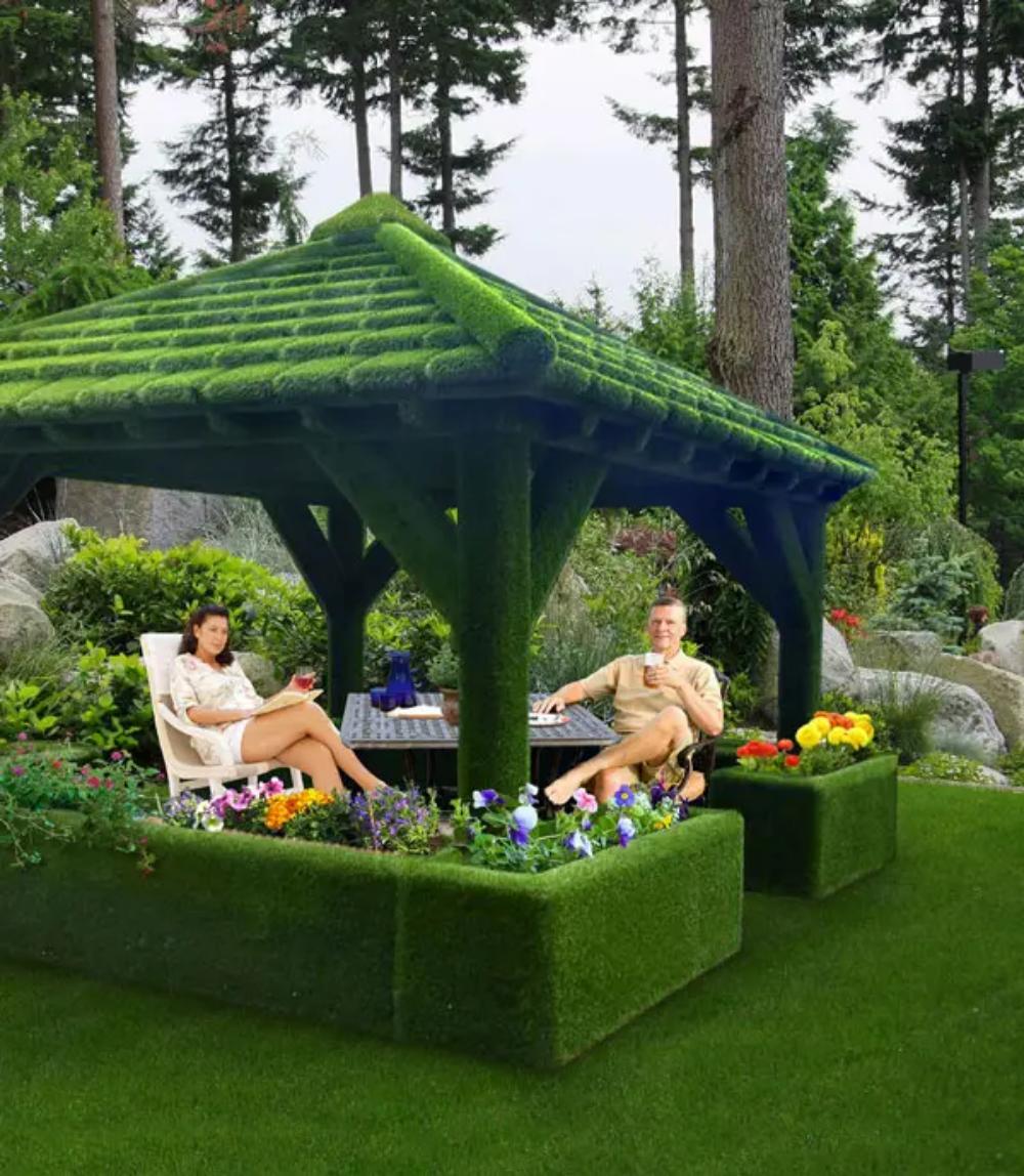 Artificial Grass Garden Gazebos Easigrass™